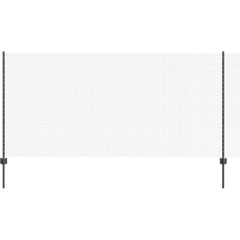 Maison Exclusive - Schweißdrahtzaun mit Pfosten 10 x 1,2 m (B x H