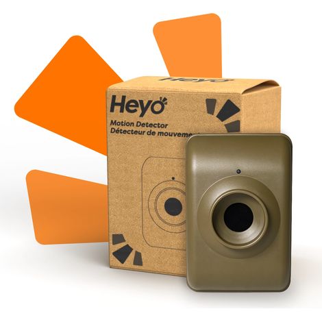 Détecteur de mouvement infrarouge supplémentaire - 20m de détection IP64 sans-fil (HEYO) (1/5)