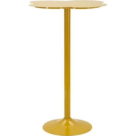 Table de Bar en Métal "Clox" 103cm Moutarde (1/5)