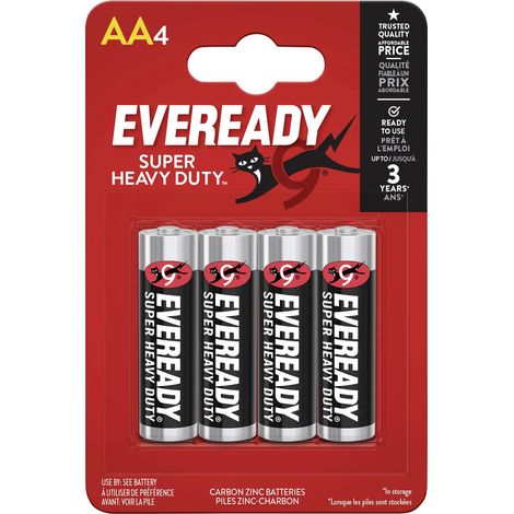 Eveready SHD Pile LR6 (AA) carbone-zinc (saline) 1.5 V 4 pc(s) (1/2)