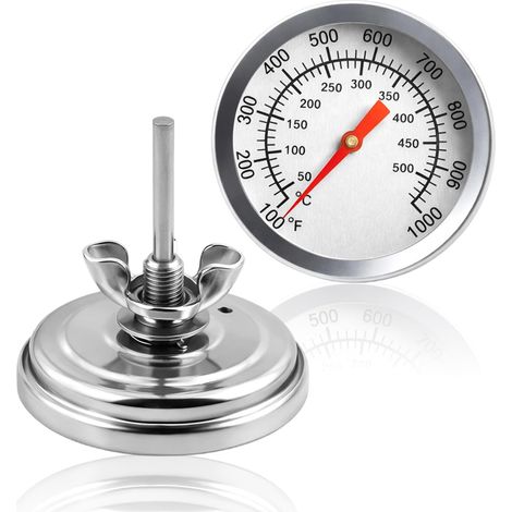 TFA Dostmann Thermomètre analogique pour gril, fumoir et four, sonde de température pour espace de cuisson jusqu’à 1000°C, acier inoxydable, remplacement thermomètre four barbecue universel (1/5)