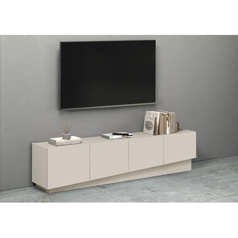 Meuble TV moderne 180 cm coloris cachemire Valencia (1/5)