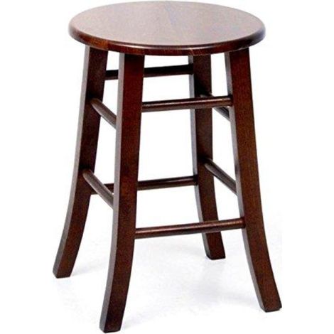 Sgabello TONDO in legno massello h50 cm (1/2)