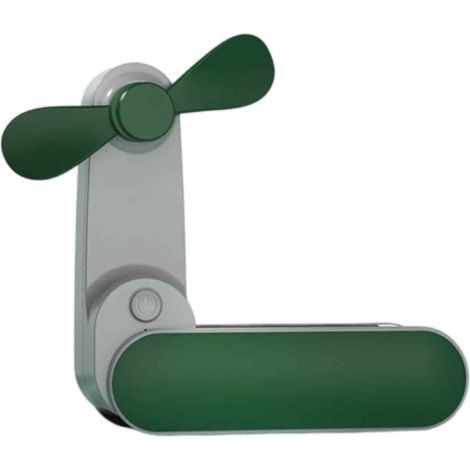 Ventilateur de poche pliable et silencieux, mini-ventilateur de bureau, facile à transporter et de grande taille, idéal pour l'été. (1/5)