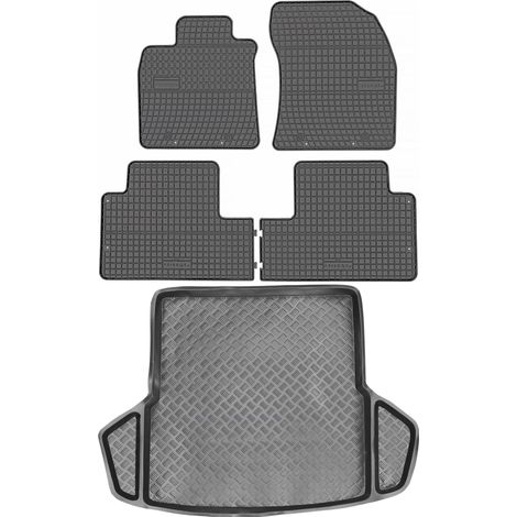 Toyota Avensis III Kombi (2009–2018) – Set: Gummifußmatten + Kofferraummatte