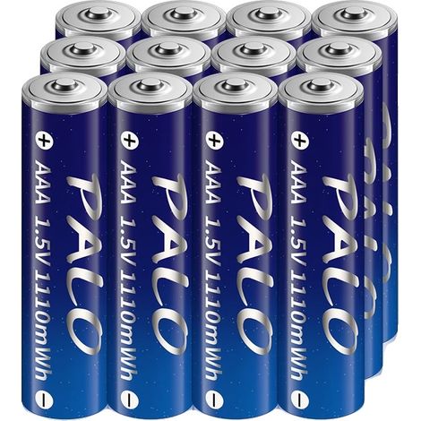 Batteria ricaricabile AAA, ricarica USB, lunga durata della batteria, rosa (1/2)