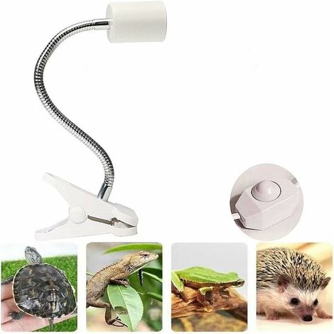 Lampe chauffante pour tortue avec support pour terrarium (ampoule non incluse) (1/5)