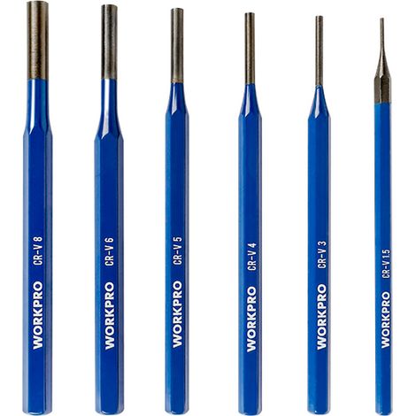 Set di 6 pomelli forgiati in acciaio al cromo vanadio blu (diverse misure) (1/3)