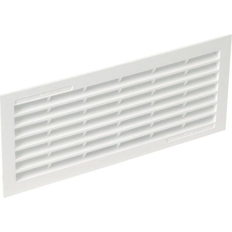 Nicoll – Grille aération VMC rectangulaire avec moustiquaire – Installation vissage ou collage – Circulation d'air optimale – Empêche l'entrée d'insectes