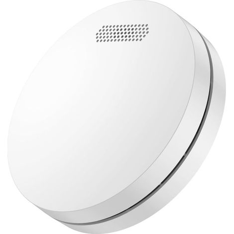 Détecteur de fumée en réseau avec Batterie de 10 Ans, Fonction de Mise en sourdine, Petite Alarme Incendie Blanche pour l'avertissement d'incendie, Alarme sonore de 85dB, 1Pièce (1/5)