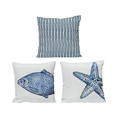 Cuscino Decorativo 40x40 cm Blu Marino in Poliestere - Design Moderno