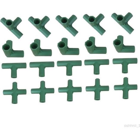 20x Kunststoff-Gewächshausrohrverbinder für die Unterstützung von Duftblumen (1/4)
