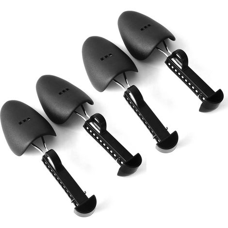 Lot de 4 embauchoirs à chaussures réglables 25-30cm, tendeur en fer noir et plastique pour domicile (1/5)