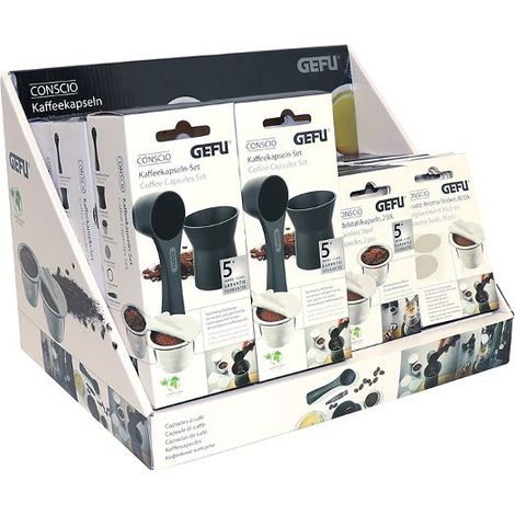 GEFU PRESENTOIR CAPSULES DE CAFE CONSCIO+OPERCULES 12723