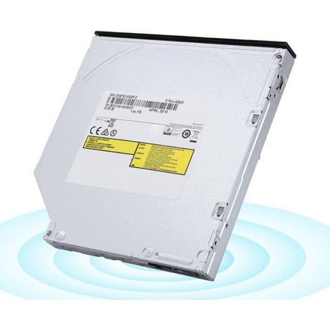 Lecteur optique - Qiilu - Graveur de DVD - Aluminium - Léger - Compatible Windows et Mac (1/4)