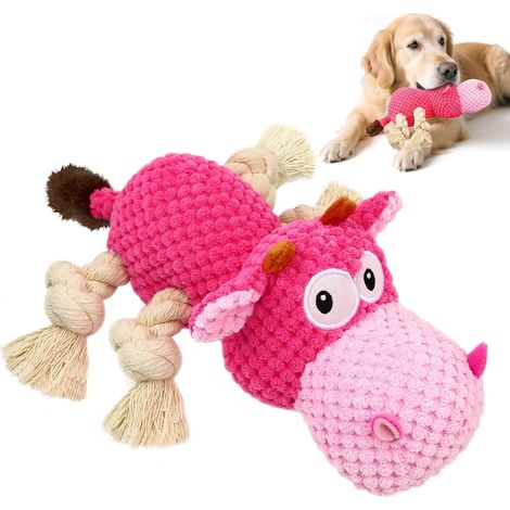 Giocattoli per cani che emettono suoni, giocattoli di peluche per cani, giocattoli interattivi per cani - Gioco anti-noia con carta frusciante (1/2)