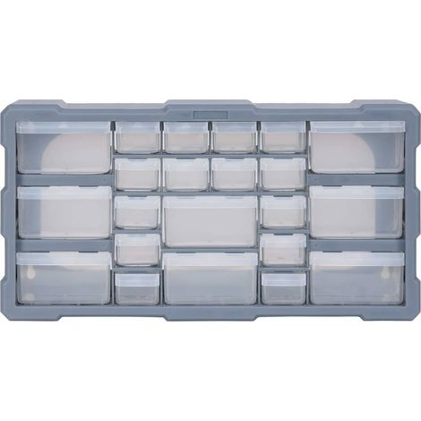vidaXL Organizador multicajones con 22 cajones 49x16x25,5 cm (1/2)