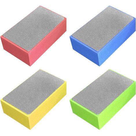 Set mit 4 Hand-Diamantpolierpads zum Schleifen von Beton, Glas, Stein, Granit, Marmor, Körnung 60, 100, 200, 400 (wie abgebildet) (1/5)
