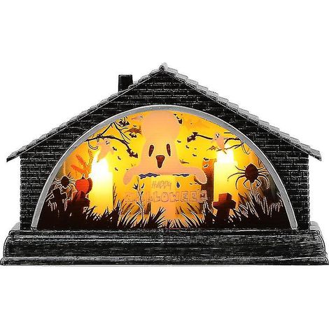 1 Stück kleines Hausornament für Halloween-Dekoration (1/3)