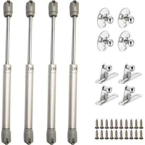 4 ressorts à gaz 80N, ressorts hydrauliques, amortisseurs de porte pour meubles, armoires, bibliothèques et meubles (1/5)