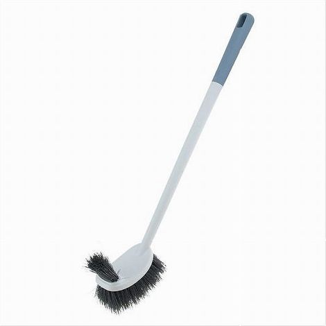 Cleafe - Scopino Per Wc Doppio Lato Strumento Pulizia Bagno Con Manico Lungo 48 Cm 87618 - (1/4)