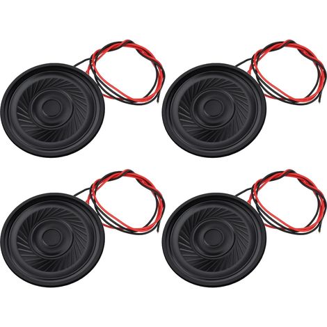 Set of 4 Mini Speakers 36mm 8.0.5W with 10cm Cable for Doorbells MP3 Alarms Toys (1/5)