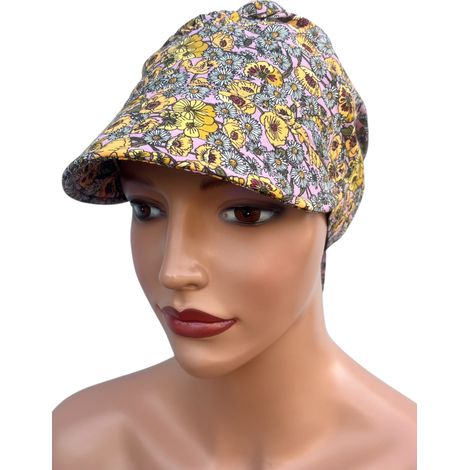Turbante da donna Tess con visiera x-17, sciarpa stropicciata, anche dopo la chemioterapia (1/5)