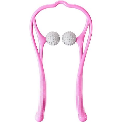 Tragbares, manuelles Massagegerät in Pink für den ganzen Körper und den Nacken, zur Linderung von allgemeiner Müdigkeit, Schlaflosigkeit sowie Nacken- und Schulterschmerzen. (1/3)