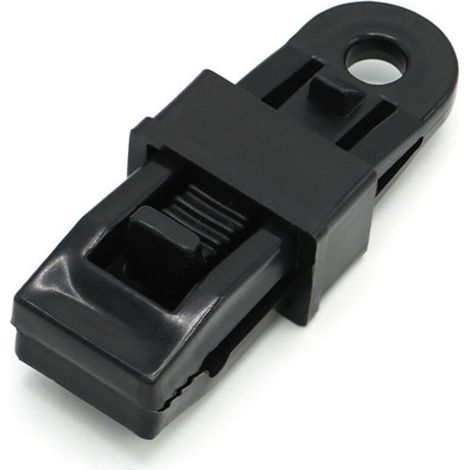 Jeu de 10 Pince pour bache,tendeur Elastique,Clips pour bache,Attache bache,tendeur bache,Pince bache,poignée de Verrouillage Robuste et réglable pour bâche et Toile d'ombrage(10pc) (1/3)