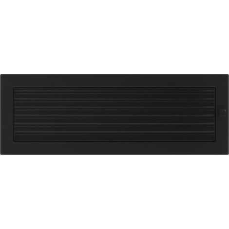 Griglia di ventilazione KRATKI griglia per camino 17 cm x 49 cm nera con tende