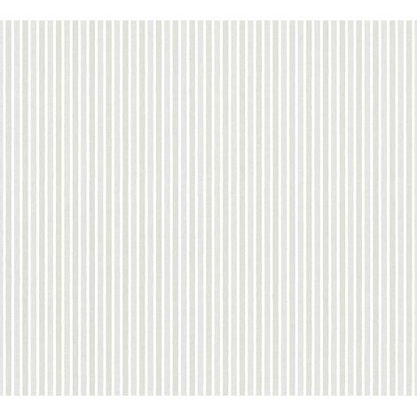 Papier Peint à Rayures Satinées Gris clair 10mx 0.53 m (1/5)