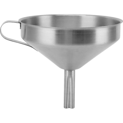 Entonnoir en acier inoxydable grand format pour remplissage cuisine transfert huiles essentielles liquides poudres ingrédients secs (1/5)