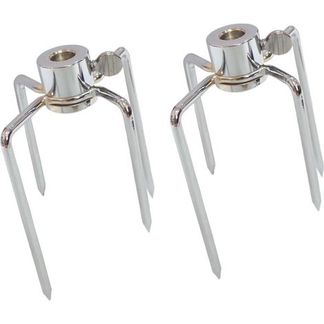 Fourchette à rôtisserie pour barbecue avec vis, lot de 2 accessoires de barbecue. - AquaForge