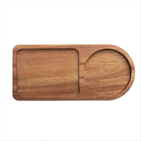 Café plateau bois assiette petit déjeuner plateau coffeeware teaware décor C (1/5)
