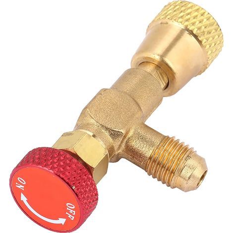 1 Vanne D'arrêt R410A, Robinet De Sécurité 1/4''-5/16'', Pour Tuyau Charge Réfrigérant Climatisation (1/5)