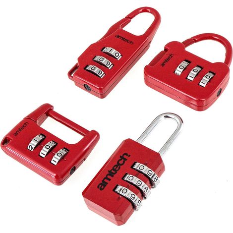 4pc Combination Padlock Set - T1153 (1/3)