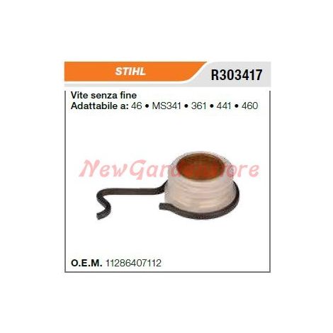Vite senza fine pompa olio STIHL motosega 46 MS341 361 441 460 R303417
