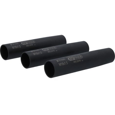 KS TOOLS Jeu de douilles de centrage et de protection d'écrous de roues, M18x1,5, Ø21,0 mm, 3 pcs ( 450.0372 ) (1/2)