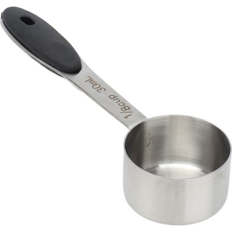 Cuillère doseuse café 30ml en acier inoxydable, grande capacité 1/8 tasse, ergonomique pour cuisine (1/5)