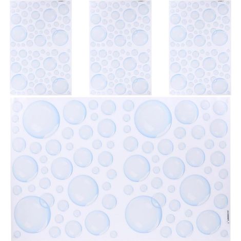 4 Feuilles Stickers Muraux Bulles Eau Autocollants Muraux Décoratifs Thème Océan pour Chambre Garçon Fille Fête Anniversaire DIY Murale (1/5)