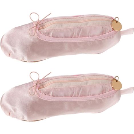 Stück Ballerina Federtaschen aus Satin Rosa Federmäppchen (1/5)