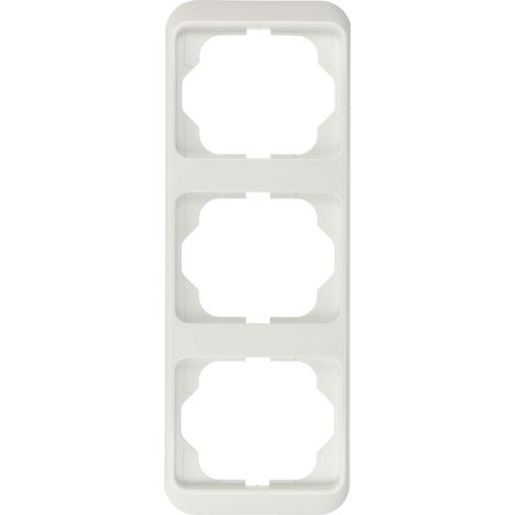 Cornice copriforo Busch-Jaeger 1733-24g 3 posti Alabastro 25x13 cm