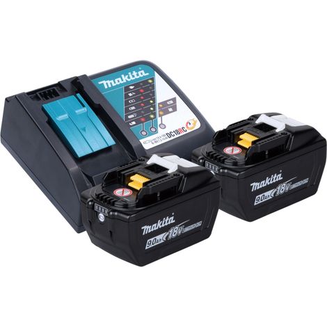 Batería Makita BL 1890 18 V 9,0 Ah / 9000 mAh Li-Ion LXT ( 1915H4-0 ) con indicador de nivel de carga (1/5)