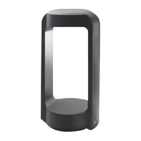 Borne Led Intégrée Ges450C - Lampadaire Aluminium Anthracite, 13W 1200Lm 3000K, Ip65 - Gealuce (1/2)