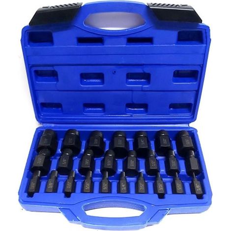 KIT ESTRATTORI 25 PZ VITI PERNI BULLONI SPEZZATI ROVINATI PRIGIONIERI CHIAVE ale (1/5)