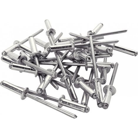 Blister mit 50 Nieten Ø4x12mm Alu+Drill 5000384 Rapid