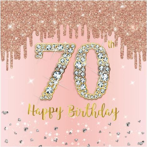Serviettes 70e anniversaire Roségold, 20 pièces, Décoration de fête