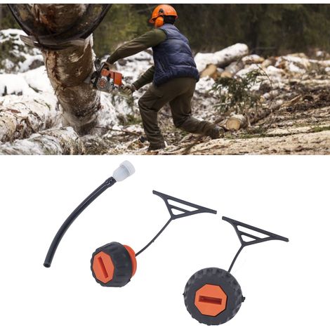Tankdeckel und Öldeckel passend für Stihl Kettensägen 020 021 023 024 025 026 028 034. (1/5)