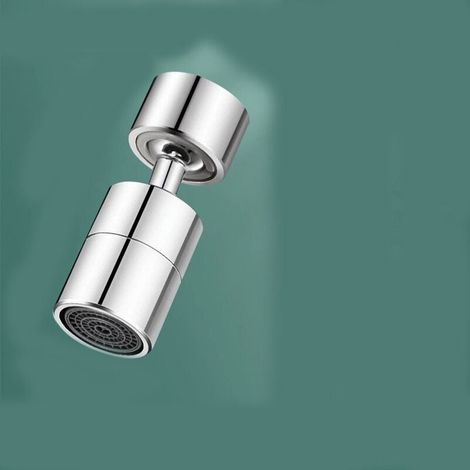 Massive ABS-Wasserhahn-Luftsprudler mit 720-Grad-Drehung, Weitwinkel, Doppelfunktion, 23 mm (M23) (1/3)