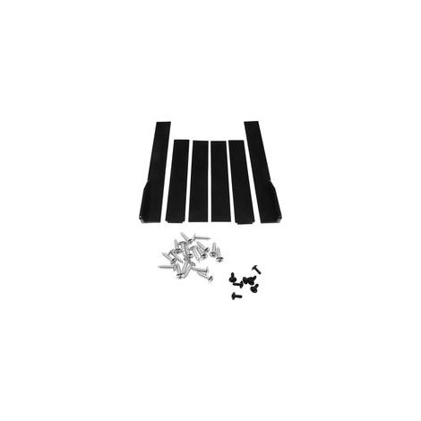Juego de 6 faldones laterales universales, ABS negro, plegables, de alta resistencia, resistentes a los arañazos, para exteriores, parte inferior y línea inferior de automóviles.